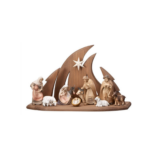 Pema Krippenset 12 teilig im Stall Ambiente