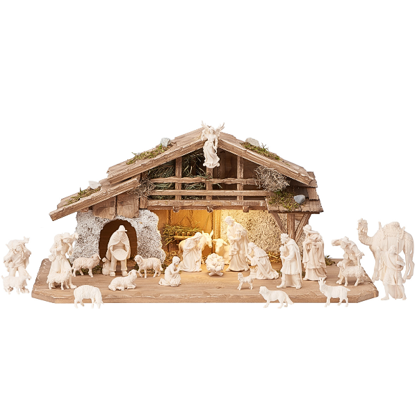 Kostner Nativity Set 25 pieces in Alpine Stable