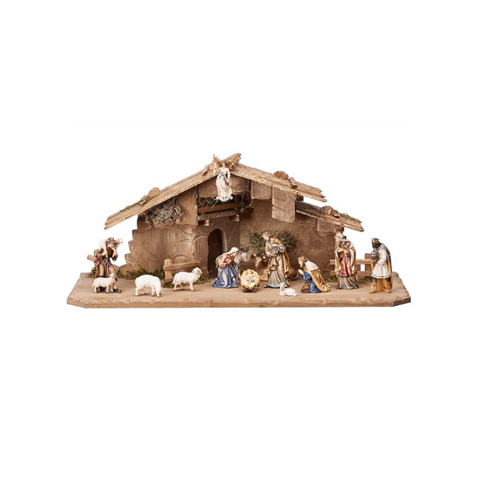 Kostner Nativity Set 15 pieces in the stable Holy Night
