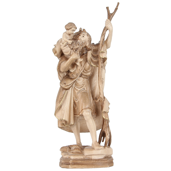 Heiliger Christopherus_holzgeschnitzt_gebeizt