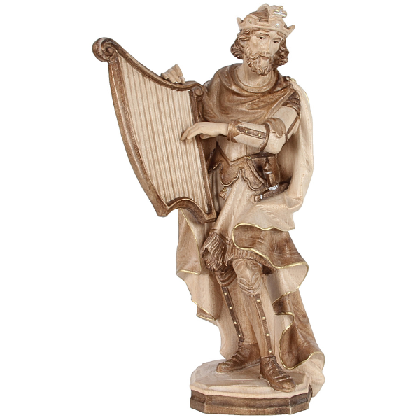 Heiliger David_holzgeschnitzt_gebeizt