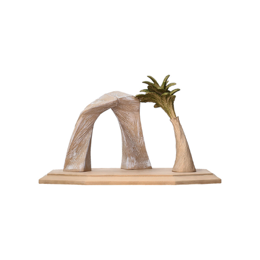 stall orientalisch kometkrippe holzgeschnitzt color