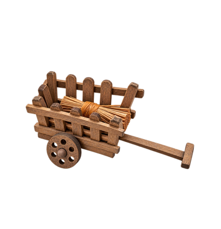 Rabbit hutch for a nativity scene